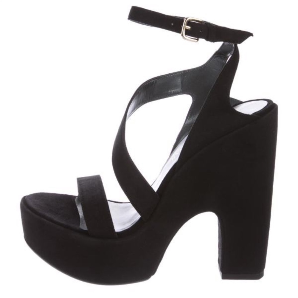 Stuart Weitzman “Saucy” platform sandals